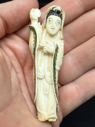 Hand carved antique guanyin - hand,