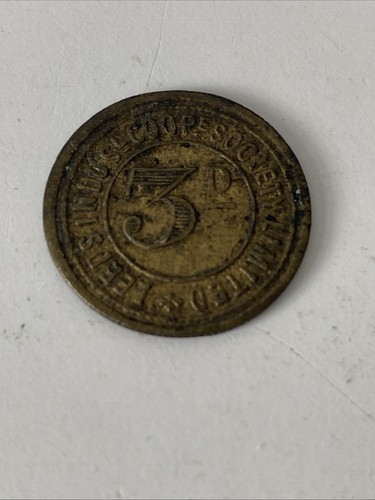 Coop leeds brass token - coop, 3d