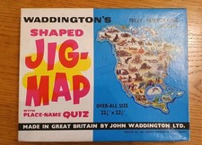 VINTAGE WADDINGTONS JIG-MAP