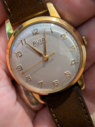Swiss avia vintage gold plated - swiss,