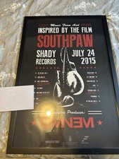 Eminem Southpaw Promo Poster Signed