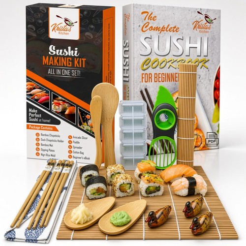 Sushi making kit bamboo rice - kit,