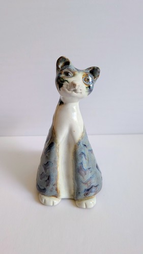 Vintage studio pottery - vintage, cat