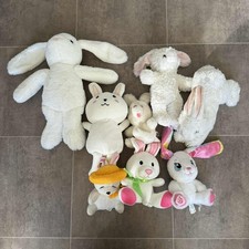 Bundle of White Rabbit Soft Toy Plush Kids - Some Vintage