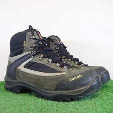 Raichle Boots Size 8 Men Olive Suede Sierra Gore-Tex Mid Top Lace Up Hiking Shoe