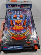 Tomy Atomic Pinball Machine 1979 Vintage Table Top Toy Flipper Action