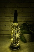decorative bottle, handmade