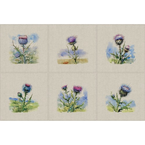 Cushion panels purple - -,