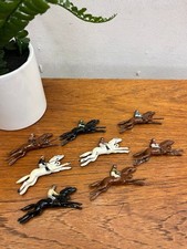 set of 8 x replacement horses 1911 Manifesto/Minoru - Racing Game lead figures 