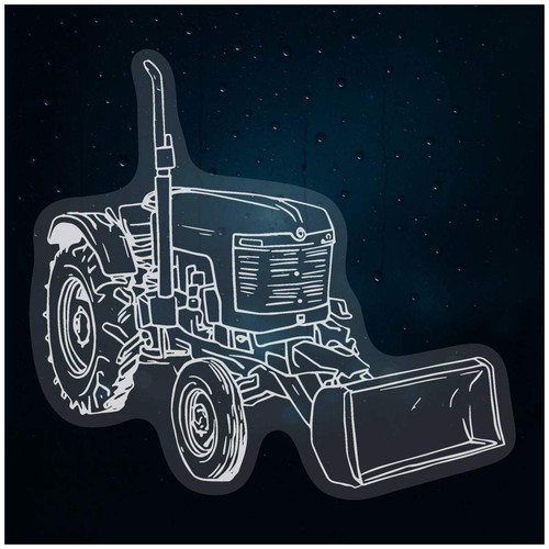Tractor with digger - with,