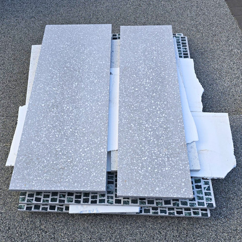 Grey terrazzo stone slabs - terrazzo,