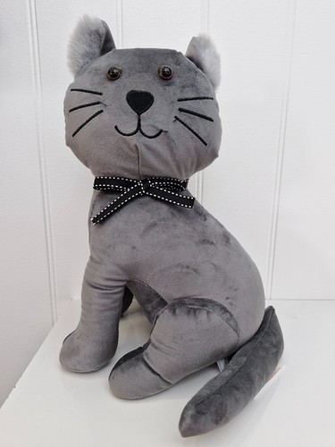Plush large grey velvet - grey,