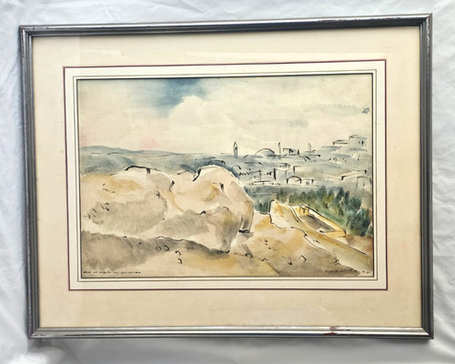 Framed mounted and - and, glazed