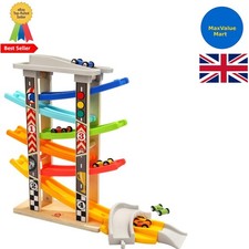 Engaging Click Clack Race Track for 1-2  Olds - Safe & Fun Educational Toy