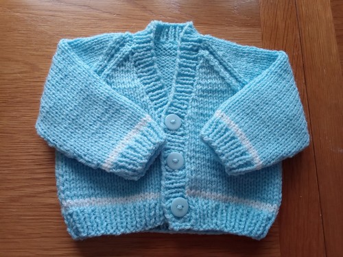 Hand knitted baby boys