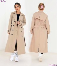 ladies MAXI trench coat sizes