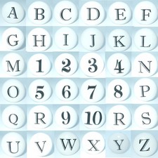 Alphabet letters numbers - letters, &