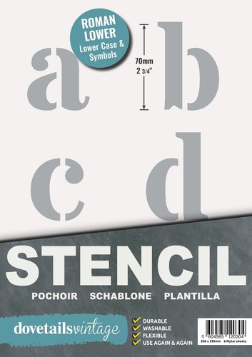 Large letter stencil set - letter, roman