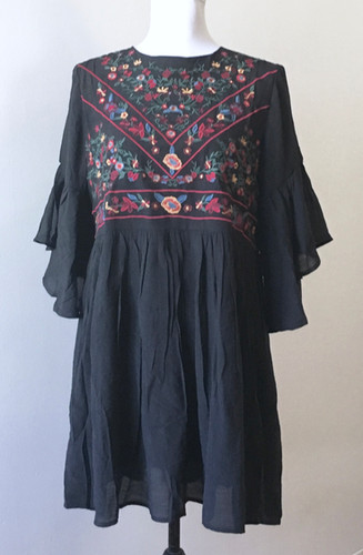 Umgee dress black - m, floral