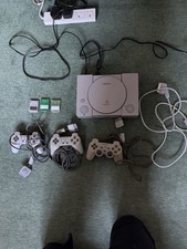 PlayStation 1  Console, 3 x Controllers (1 is Dual Shock), Memory Cards, Tested