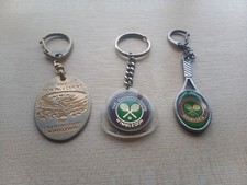 3 Official Wimbledon Tennis Keyrings