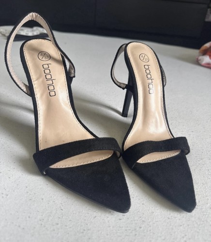 Boohoo black faux suede - faux,