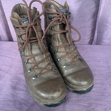 Altberg Defender Combat Boots Men's UK Size 7 medium Brown Leather Lace Up