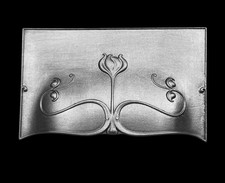 RESTORED ANTIQUE CAST IRON FIREPLACE HOOD CANOPY VICTORIAN EDWARDIAN ART NOUVEAU