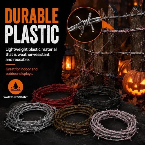 Simulated bloody barbed wire - simulated,