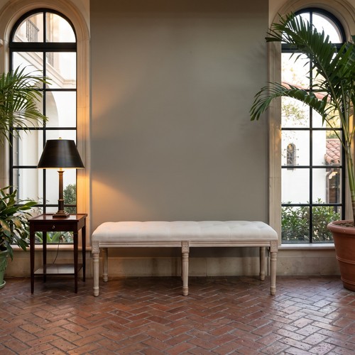French style footstool - footstool, bench