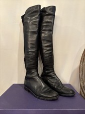 Stuart Weitzman Black Nappa  50/50 MAINLINE Over The Knee Boots Size 6