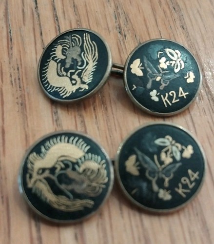 Vintage japanese cuff links - japanese,
