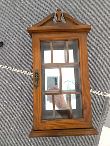 Wood wall display cabinet - wall,