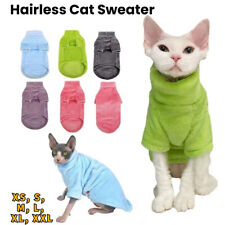 Winter Hairless Cat Sweater Hoodie,Warm Sphynx Pet Cat Comfortable Soft Clothes.