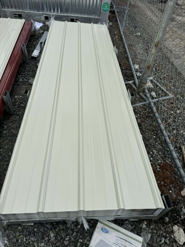 Cream galvanized metal roofing - cream,