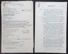 2 Original Beryl Reid Scripts "London Lights" 1960s written by Ronald Wolfe