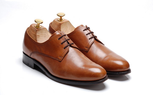 Barker light brown shoes - light, derby