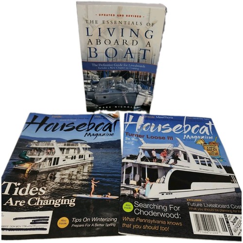 Living aboard boat book mark - living,