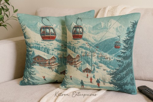 Set ski gondola cushion - set, of