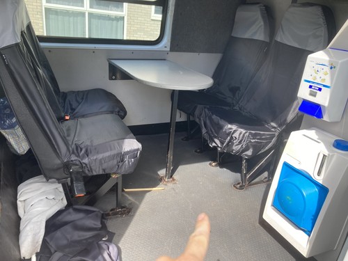Van rear seats with seat - seats, belts