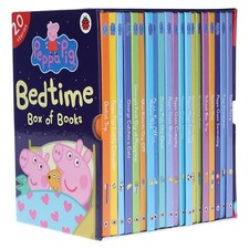 Peppa Pig Bedtime Stories 20 Books Children Pack Hardback Box Set By Ladybird