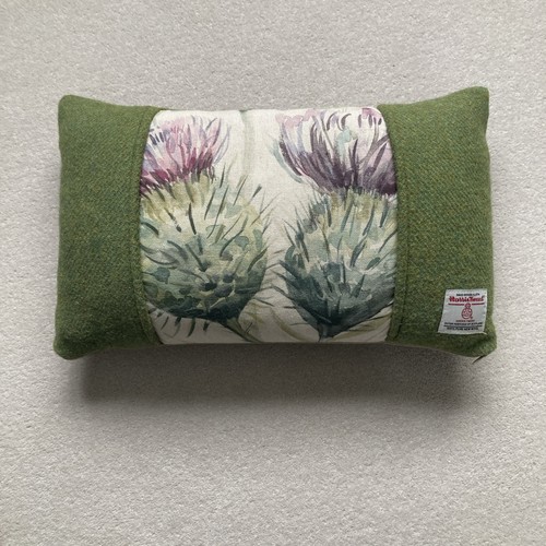 Harris tweed cushion with - cushion,