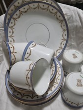   SALON CHINA S.L.N. Vintage 5  each Cups Saucers Tea Plates 2large Bread Plates