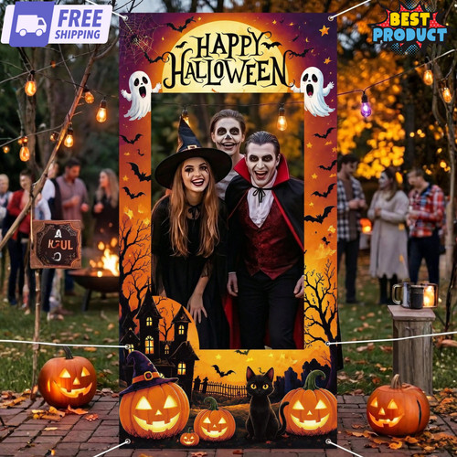 Happy halloween photo frame - halloween,