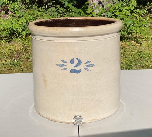 Antique stoneware crock - stoneware, 2