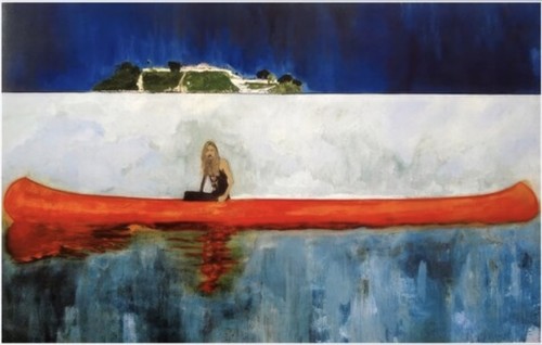 Peter doig red canoe - doig,, painting