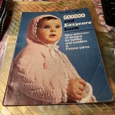 Vintage Patons 162 2nd Easycare Knitting Pattern book for Babies & Toddlers 