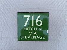 LONDON TRANSPORT ENAMEL EPLATE BUS SIGN