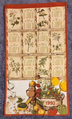 1993 calendar kitchen tea - calendar,