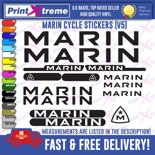 Marin bikes stickers decals - bikes,